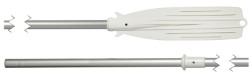 Plastic/anodised aluminium oar 160 cm 